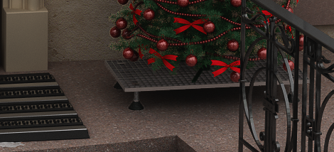 Приступок решетчатый