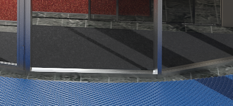 Покрытия для задержания мелкой грязи (тамбурные покрытия, 2-я степень очистки)