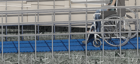 Покрытия для обеспечения безопасности переходов, трапов