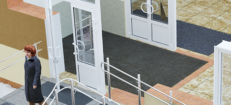 Тамбурные противоскользящие покрытия для задержания мелких фракций грязи (подобрать)