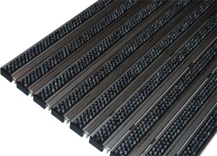 Придверная решетка с чистящей вставкой Антрацит